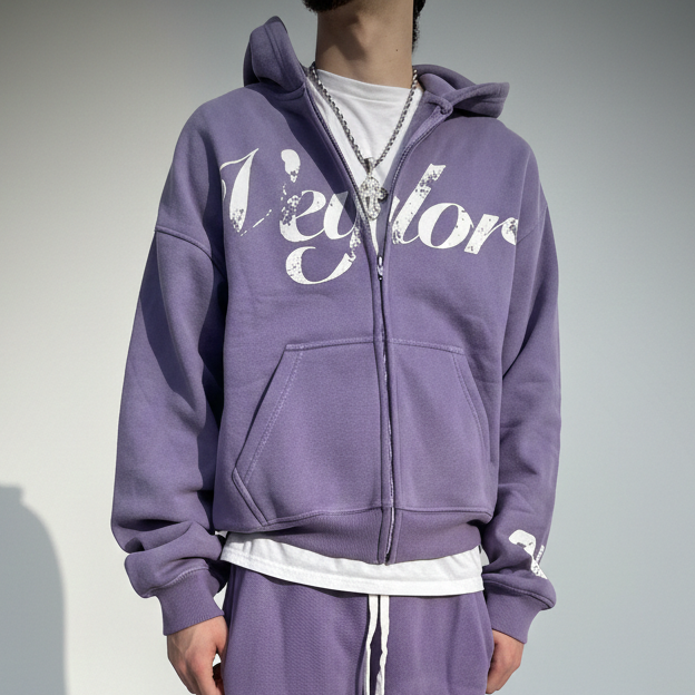 VELOUR VIOLET JACKET