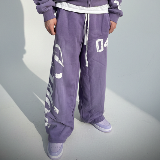 VELOUR VIOLET SWEATS